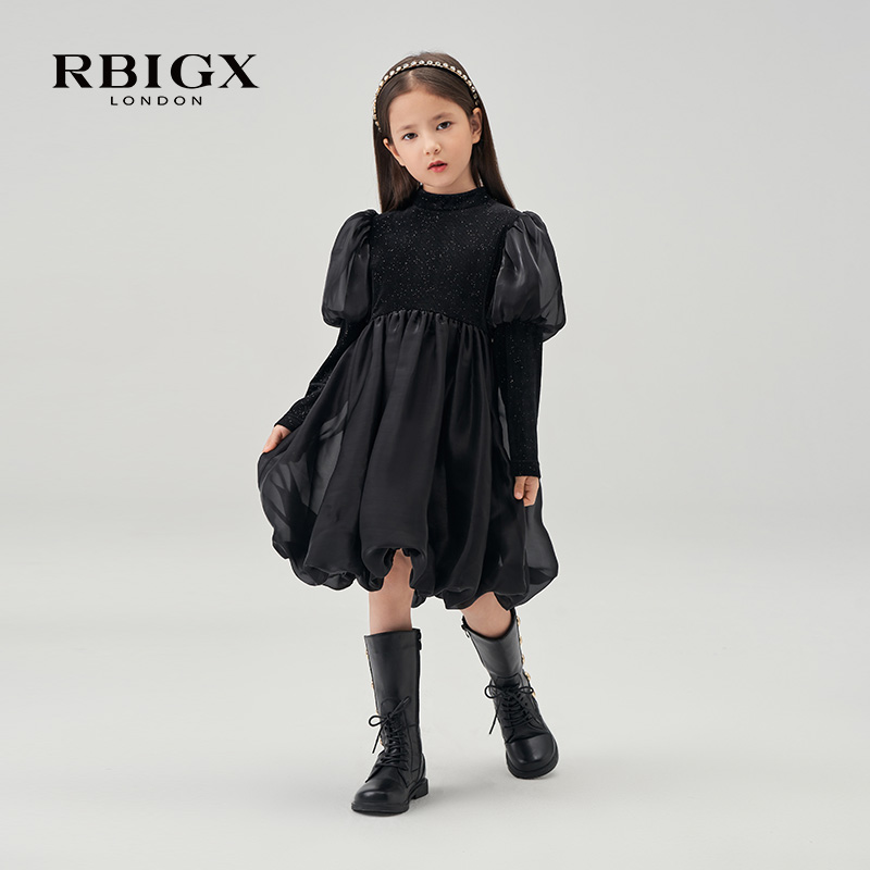 瑞比克丝绒设计感连衣裙