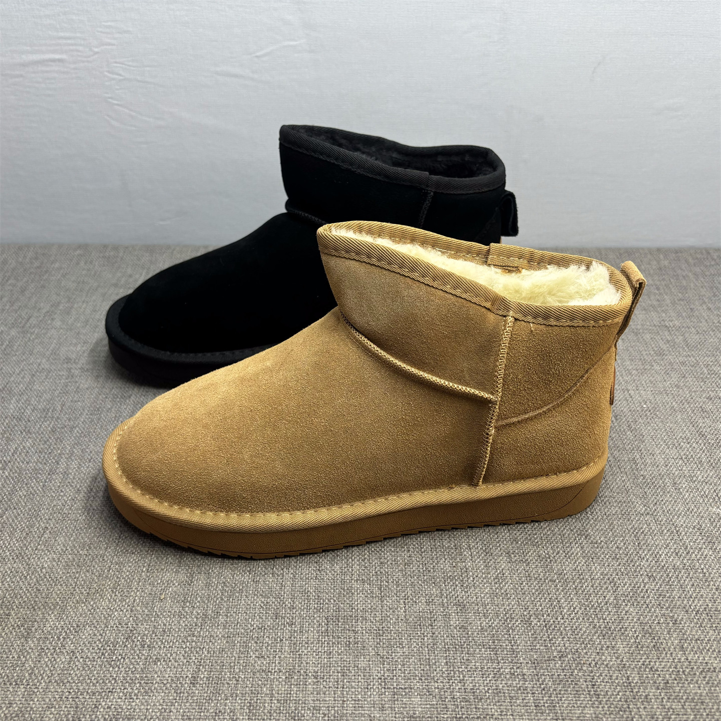 断码清仓处理真皮雪地靴男士冬季加绒防滑保暖棉鞋平底短筒棉靴,流行男鞋,时尚雪地靴,淘宝优惠券,粉丝福利购,淘宝优惠卷