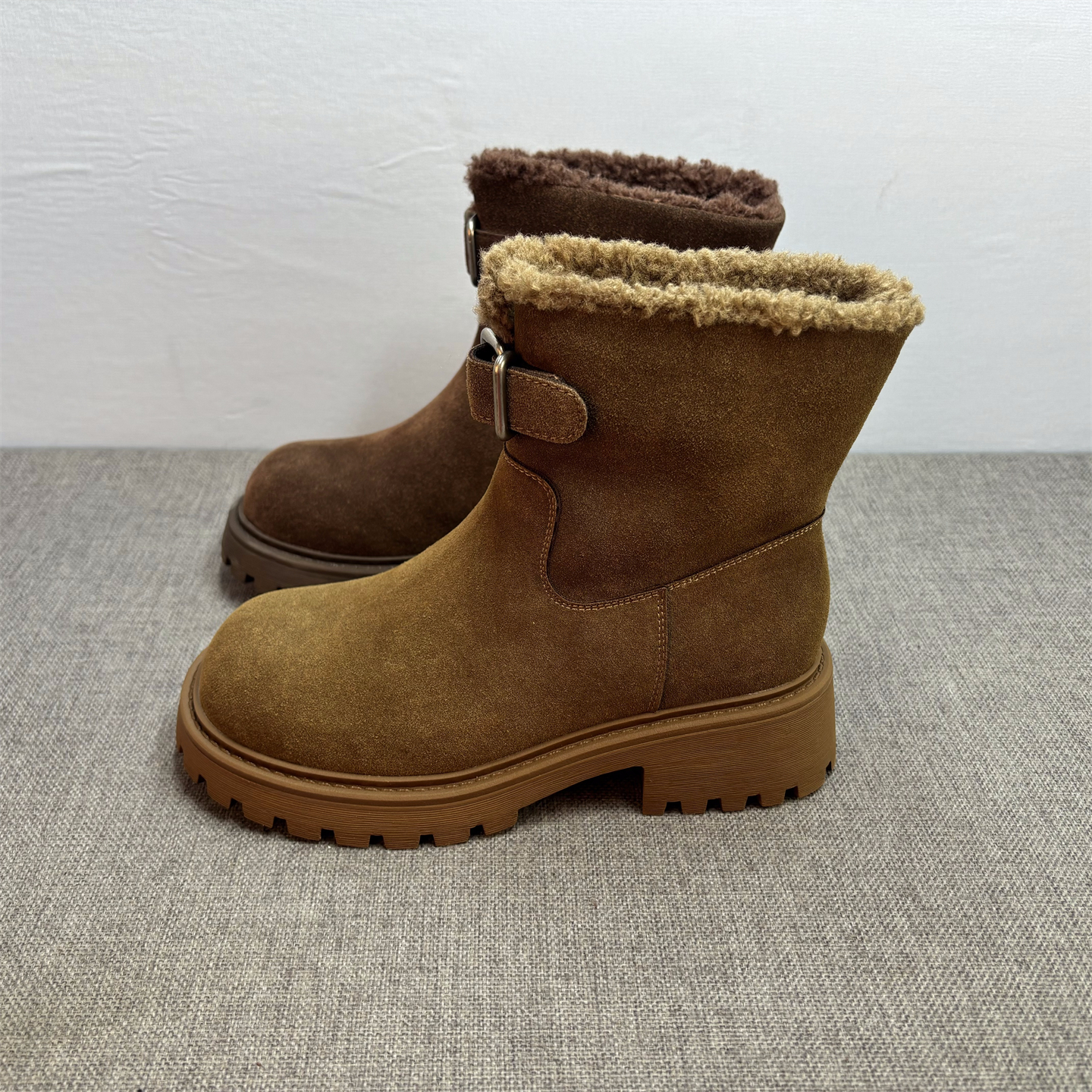 真皮雪地靴女冬季加绒保暖棉鞋