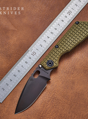 美国STRIDER挺进者正品猴网联名限定SNG高硬度3V战术便携户外折刀