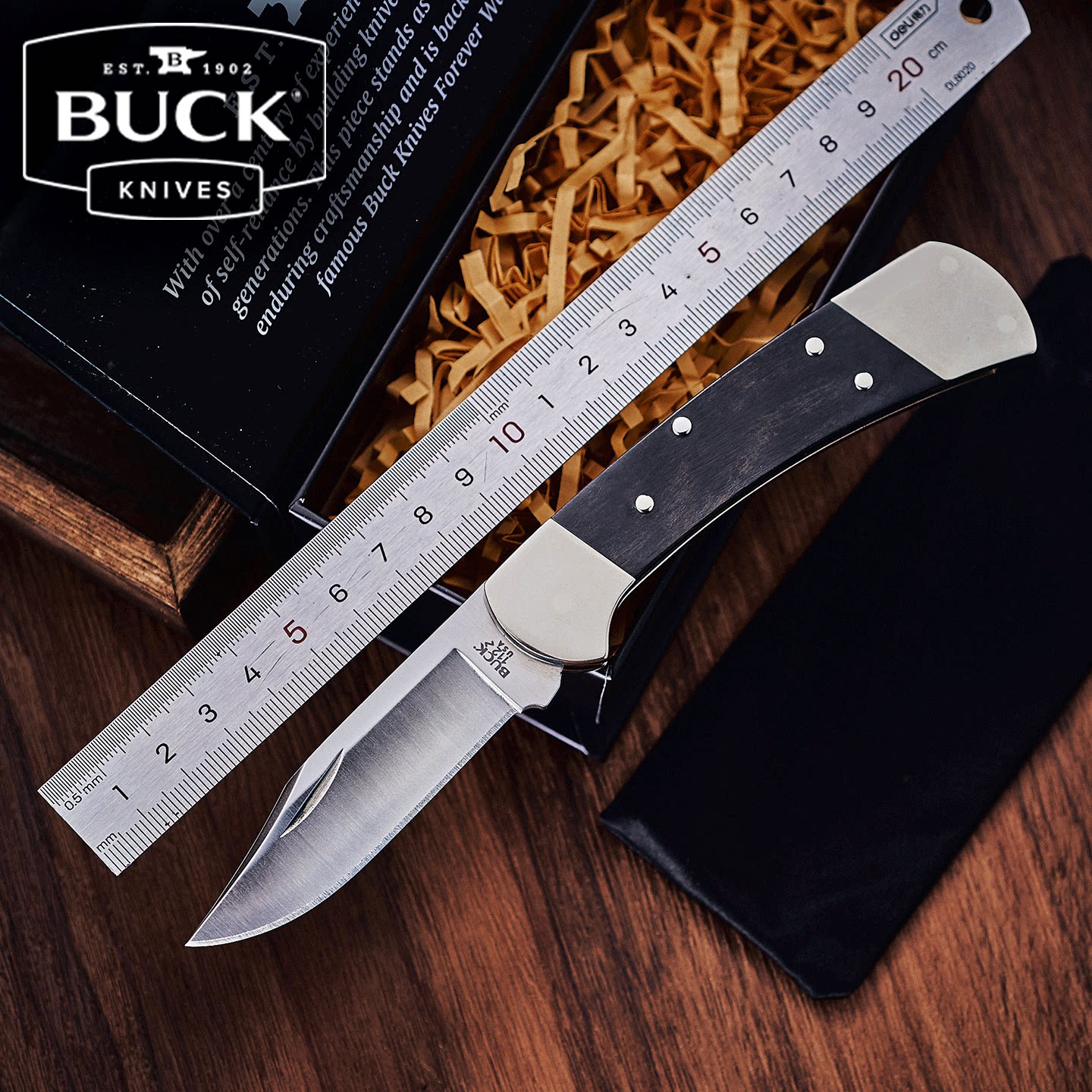 美国BUCK112高硬度折叠刀图片