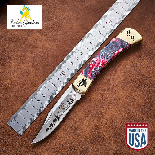 BUCK折刀手工限量收藏正品进口