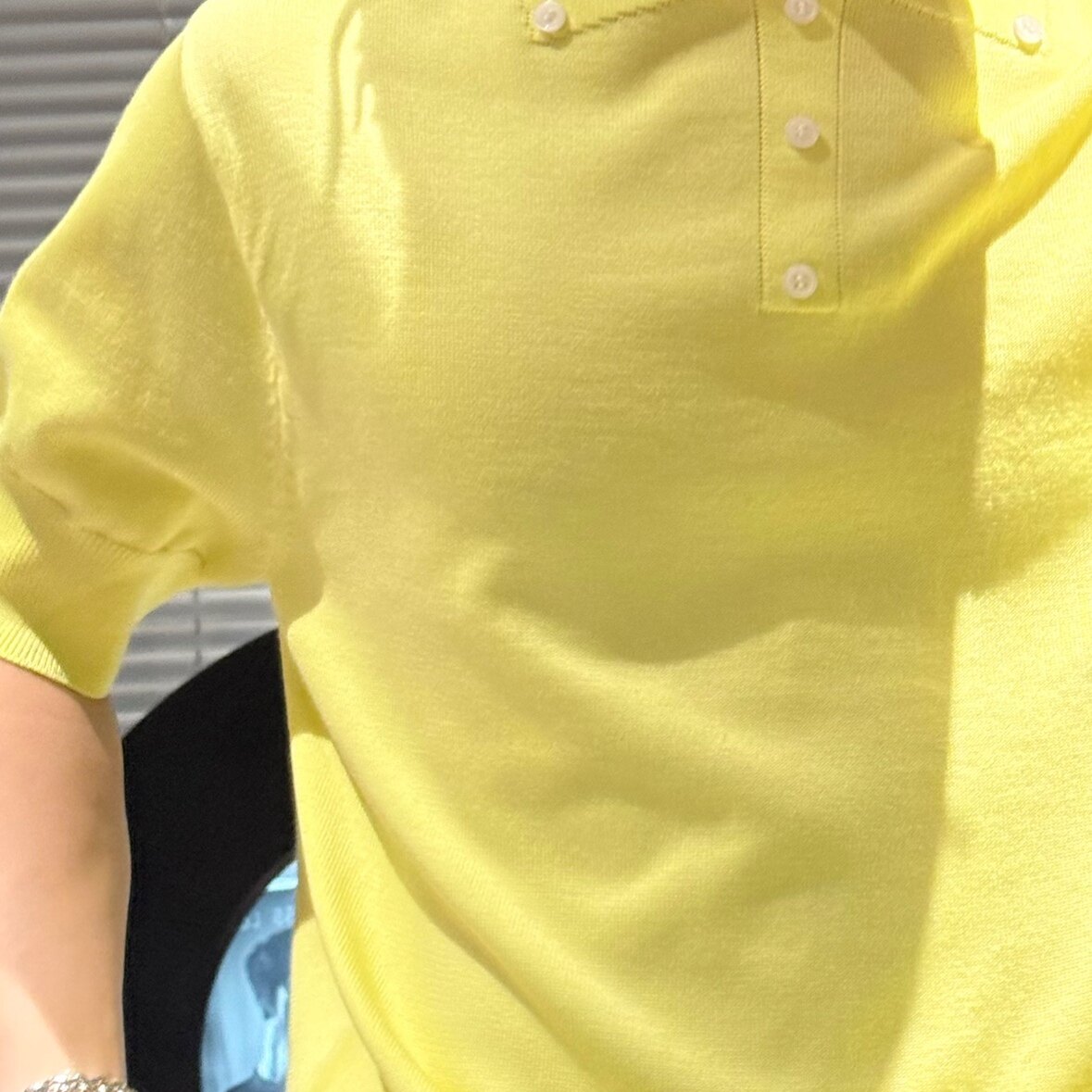 尚锋男装5018夏季轻薄透气针织polo衫修身显瘦设计感纽扣假领T恤