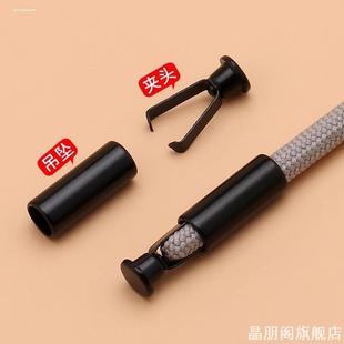 服装配件抽绳可调节裤腰绳懒人免系松紧带安全卡扣固定运动裤裤带