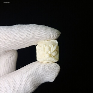 象牙果配件醒狮珠子diy大小白色菩提子钥匙扣白玉铃铛手串法象
