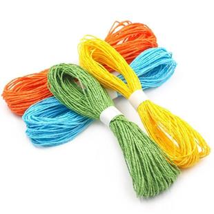 彩色纸绳12色幼儿园小朋友手工diy编织绳子儿童手工配件包装袋子