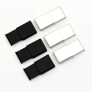 扁绳装饰扣子帽绳绳头卡扣金属头配件固定扣衣服带子卫衣帽子抽绳