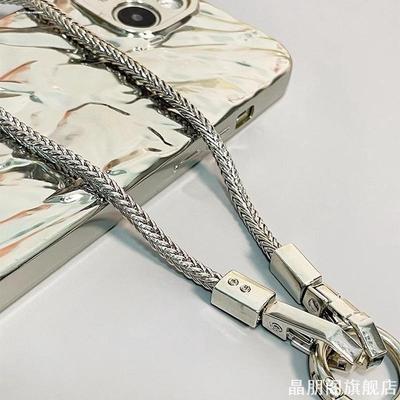手机挂链高级感金属防丢链手提可拆卸百搭手机绳结实耐用夹片式
