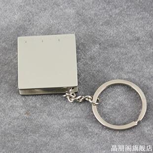拉出卷尺钥匙扣时尚随身配饰实用工具钥匙链圈网红礼品