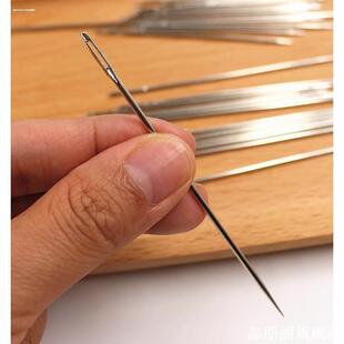 缝衣针老人家用缝被子专用针加长粗大号做鞋皮革手缝钢针绣花