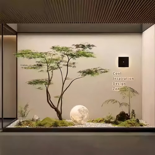 仿真鸡爪槭仿生枫树楼梯口景观天井茶室橱窗造景假绿植物装饰套装
