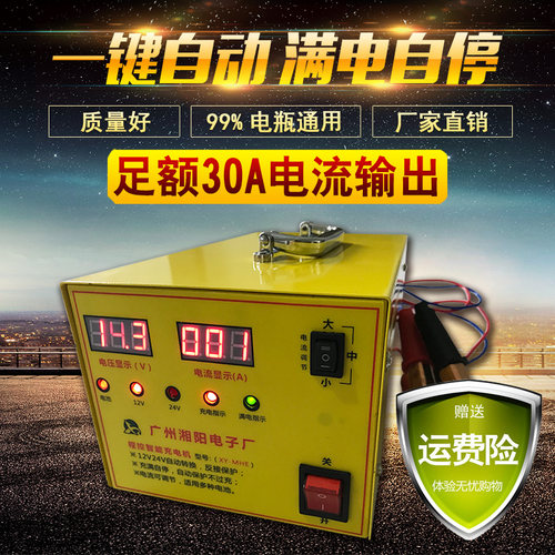 12V24V电池湘阳大功率充满自停