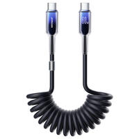 Jiletang 30W Fast charging Spring data Cable 1.5-meter PD mobile Phone charging cable Type-C brknit compatible with Apple Retractable Spring Car Phone Charger Cable thumbnail 3