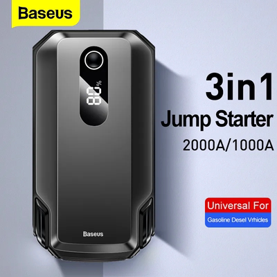 Baseus Car Jump Starter Power Bank 10000/20000mAh Portable