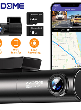 AZDOME Car Recorders 4K+1080P Rear Camera GPS Wifi Car DVR