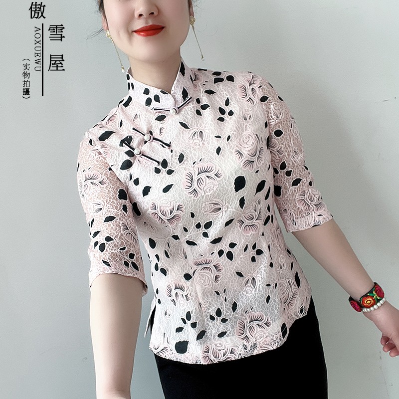 傲雪屋原创春夏新款蕾丝上衣