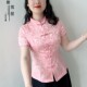 复古中式 国潮时尚 上衣女显瘦减龄高端国风上衣夏 经典 傲雪原创短袖