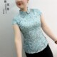 上衣碎花 中国风上衣唐装 傲雪夏季 开扣旗袍上衣国潮年轻气质妈妈装