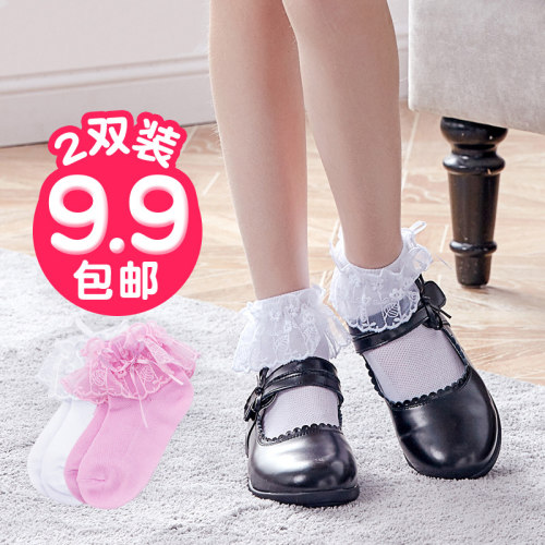 女童练功拉丁舞公主袜花边袜