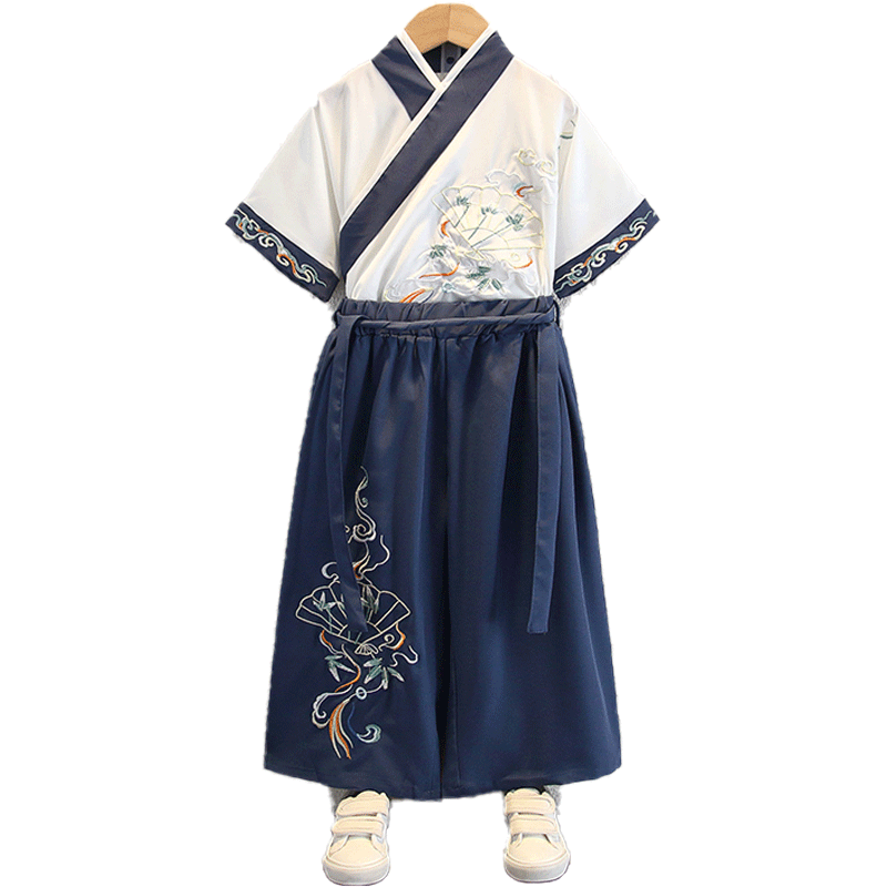 男童汉服夏季2025新款中式国风古装唐装中秋儿童古风幼儿园演出服