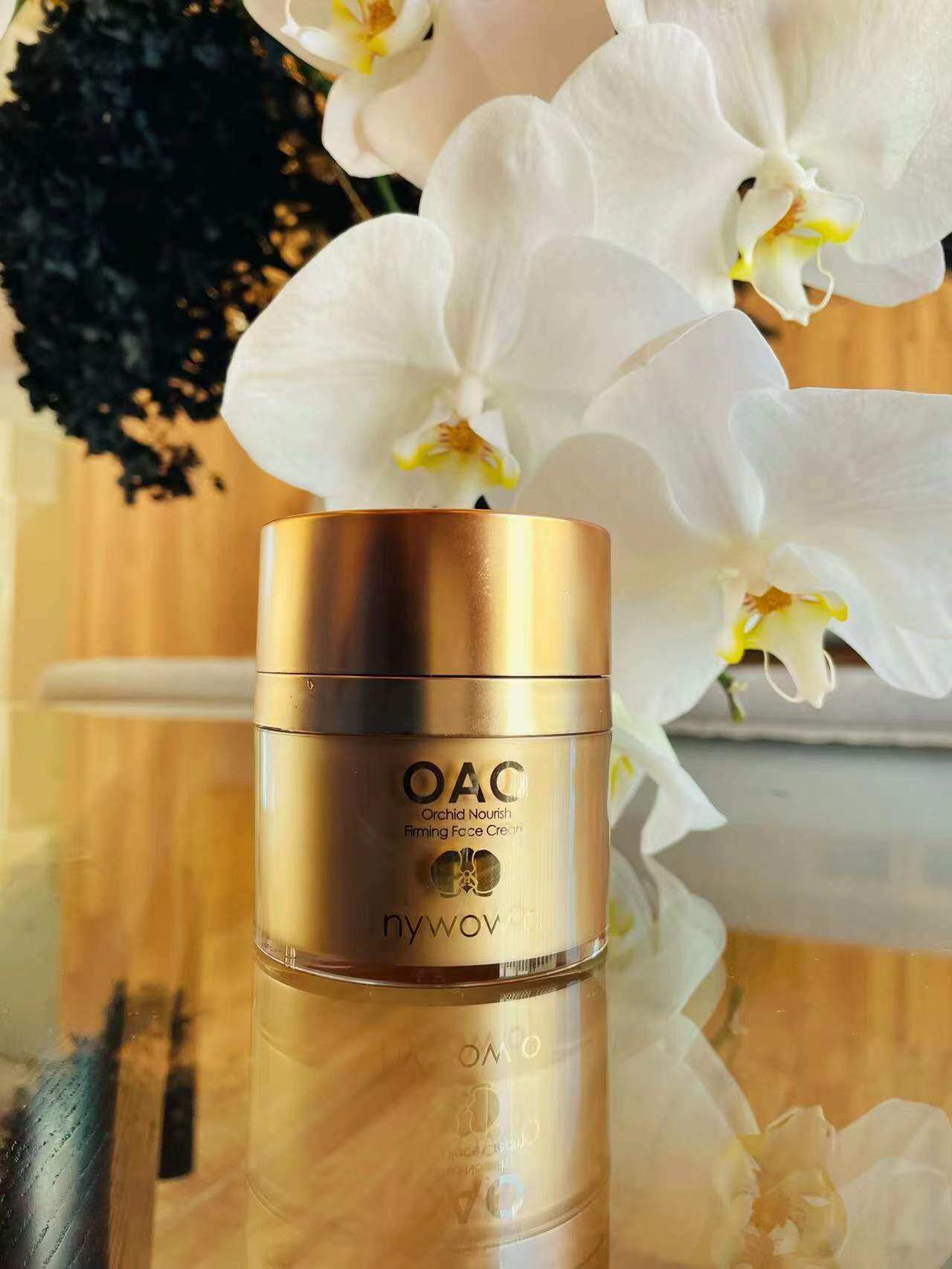 小环环在台湾nywow o OAO兰花紧致除皱面霜精萃晶润油修复50ml