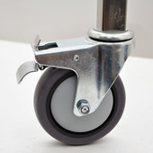 餐车轮子酒水车收碗车轮子橡胶静音轮刹车脚轮