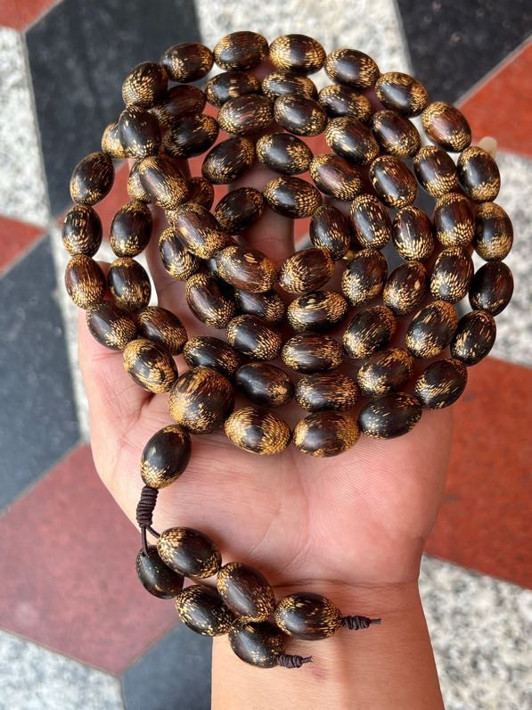 昆仑梅格黄金甲沉香手链11＊17mm佛珠项链105克男女士挂件药香味