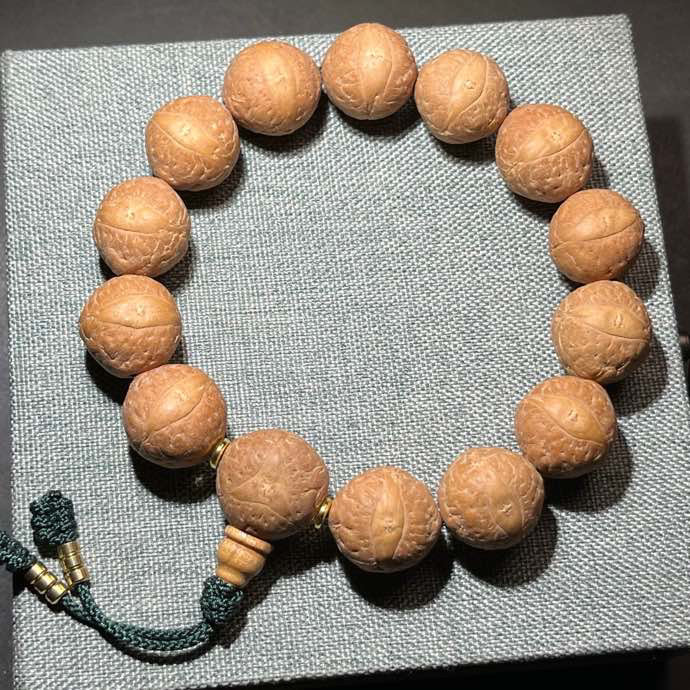 尼泊尔凤眼菩提手串18mm佛珠单圈念珠龙眼菩提子手链男女士情侣款