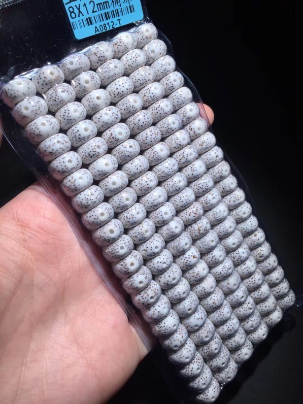 海南星月菩提A+8x12桶珠正月高密素珠佛珠手串文玩手链情侣款男女