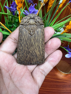 芽庄绿奇楠沉香无事牌男女士吊坠挂件饰品毛衣链情侣款 项链项坠