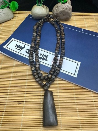 新款老挝万象玉化沉香项链药香奶香重约48克随形破坏毛衣链男女士