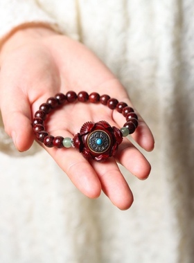小叶紫檀手串8mm单圈手链