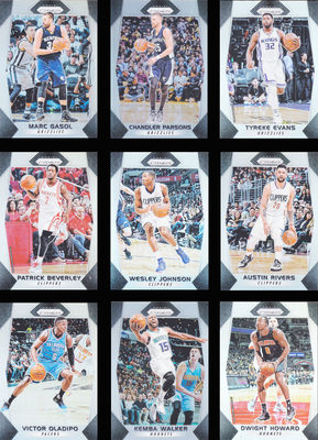 NBA球星卡panini1718Prizm普卡银折凑套No201-No250韦德肯巴沃克