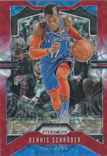 施罗德 湖人 186丹尼斯 NBA球星卡panini1920Prizm红圈圈折88编