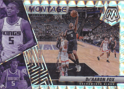 NBA球星卡2122Mosaic特卡Montage马赛克格子折凑套#25福克斯