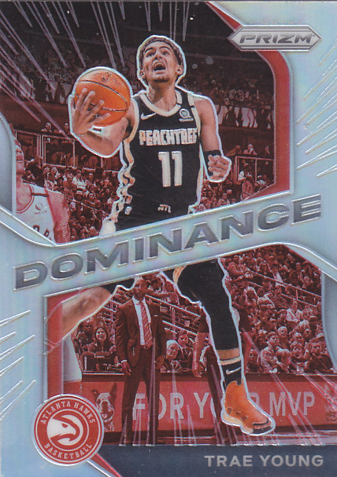 NBA球星卡2021Prizm统治特卡银折#25特雷杨