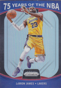 1勒布朗詹姆斯 NBA球星卡Prizm2122特卡75周年optic插入银折凑套