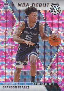 277布兰顿克拉克 NBA帕尼尼球星卡1920新秀首秀特卡粉折射凑套