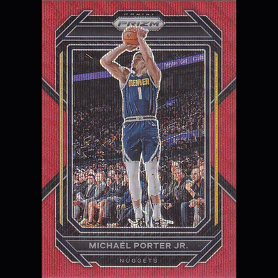 NBA球星卡帕尼尼2223Prizm普卡红波纹折凑套#28迈克尔波特