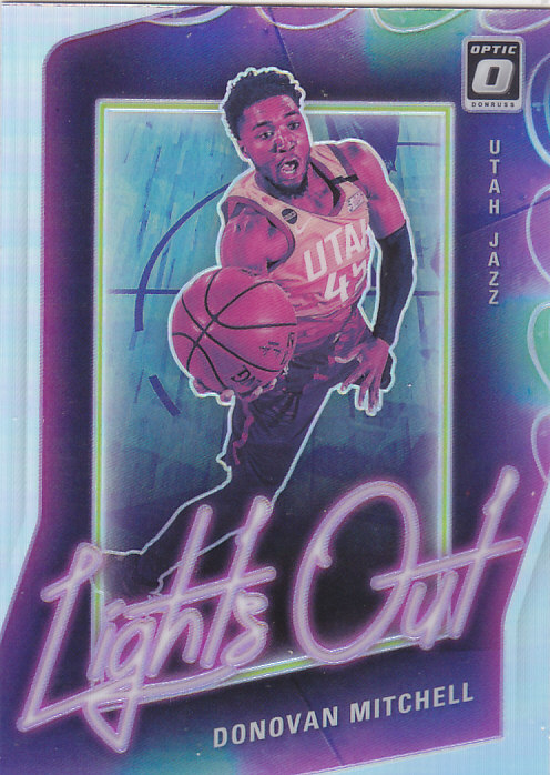 NBA帕尼尼球星卡Optic2021霓虹灯特卡银折凑套#6米切尔