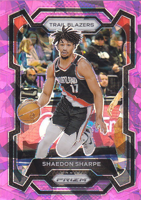 NBA球星卡2324Prizm普卡粉碎冰折射凑套#104谢登夏普