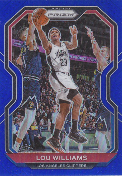 NBA球星卡帕尼尼2021Prizm蓝折199编凑套#151路易斯威廉姆斯 路威