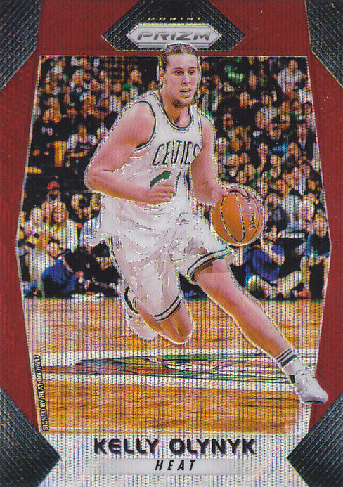 nba帕尼尼球星卡prizm1718普卡红波纹凑套#58凯利-奥利尼克