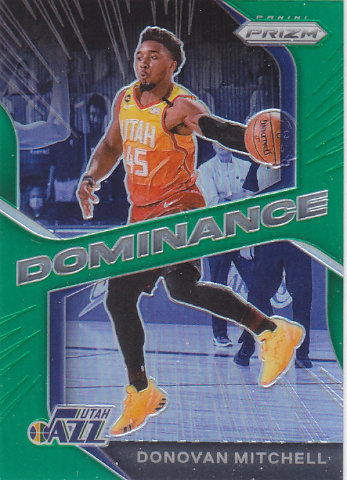 NBA球星卡2021Prizm统治特卡绿折#6米切尔