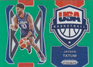 NBA球星卡Prizm2122特卡USA美国队绿折凑套#1塔图姆