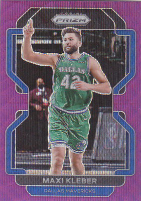 NBA球星卡帕尼尼2122Prizm紫波纹折凑套#47马克西克勒贝尔