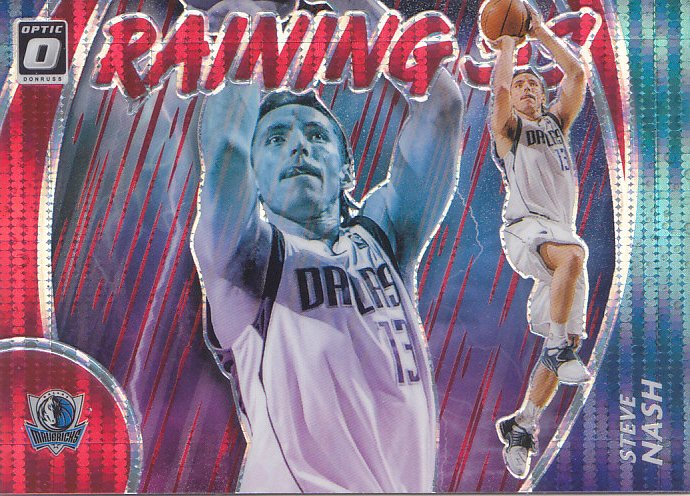 NBA帕尼尼球星卡2021Optic三分雨特卡红脉冲折凑套#20纳什