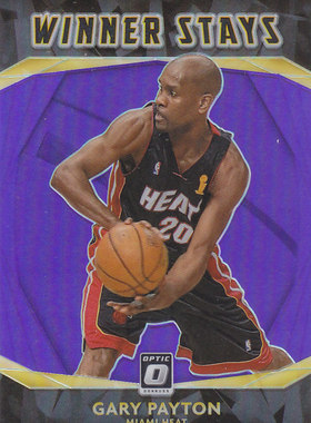 NBA球星卡2021Optic特卡WinnerStays紫折凑套#14加里佩顿