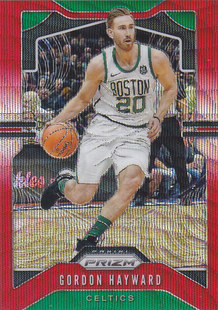 NBA球星卡panini1920Prizm普卡红波纹折射凑套 海沃德 42戈登