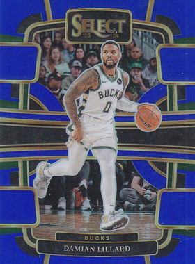 NBA球星卡2324Select一级蓝系列银折凑套#63利拉德